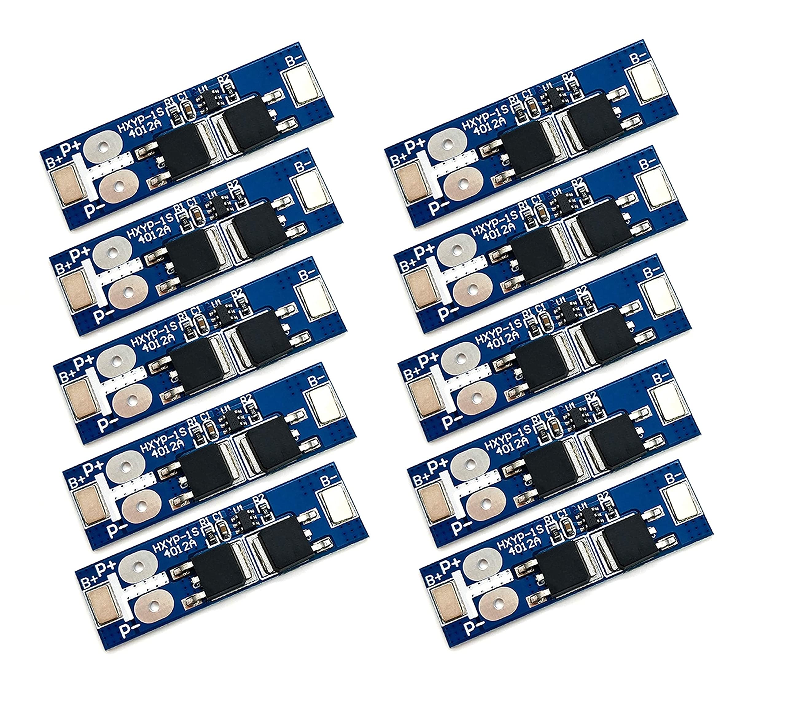 INVENTO 10PCS 1S 3.7V BMS 12A 3.7V - 4.2V 1 Cell 18650 Lithium Battery Charging Protection Board Battery Management System Module-picture-18