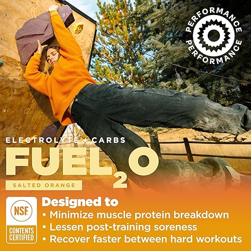 Miniatura 2 de Gnarly Nutrition Fuel2O Electrolítico en polvo, bebida naranja salada  Certificado NSF Sport  Solución de electrolitos, combustible, reposición y