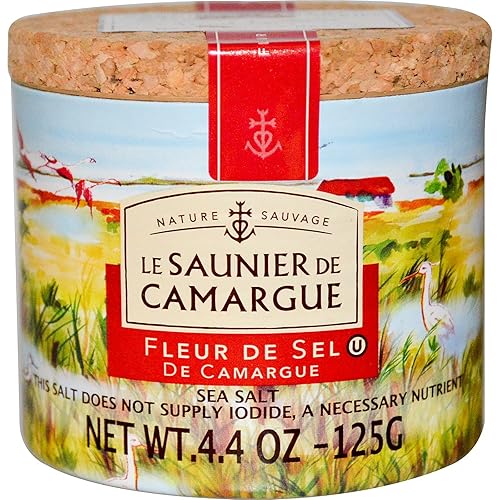Le Saunier de Camargue flor de Sel sal marina 441 oz paquete 1 Le Saunier de Camargue flor de Sel sal marina 441 oz paquete 1