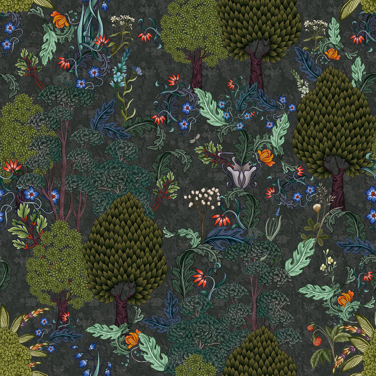 Papier peint forêt moderne pour relooker un mur abîmé facilement