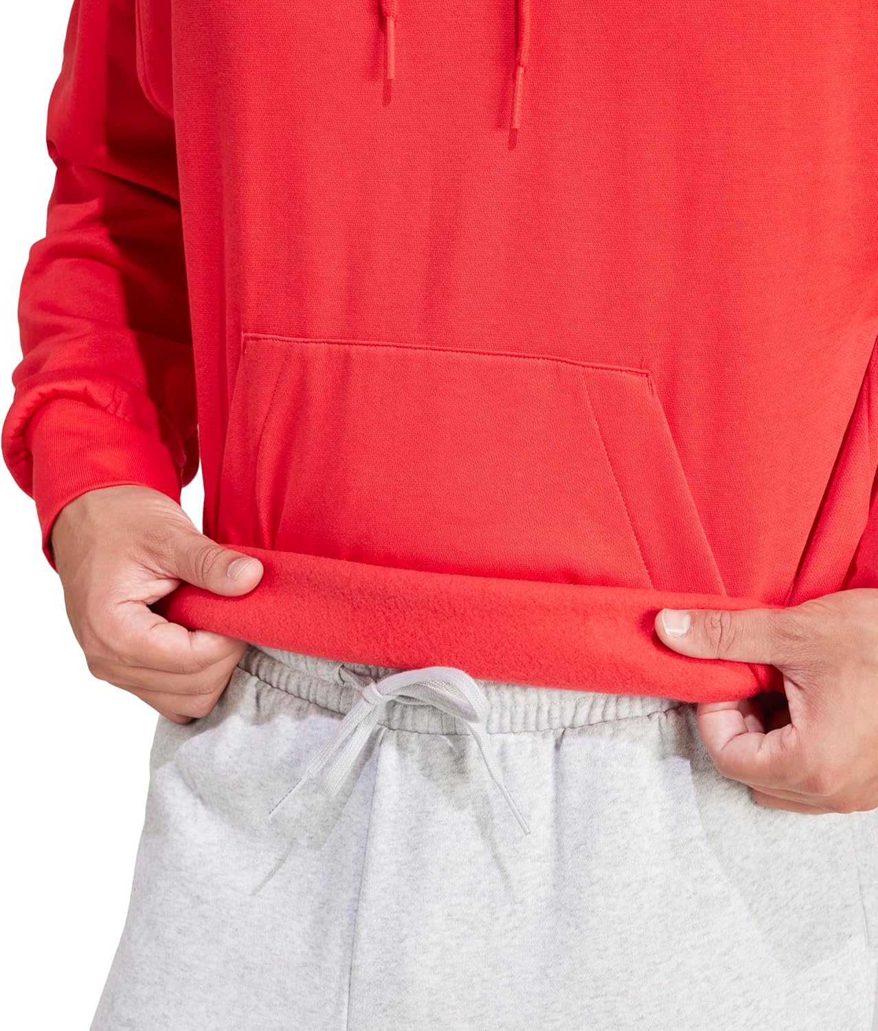 adidas Men's Essentials Feel Cozy Fleece Hoodie Sweatshirt - Image 5