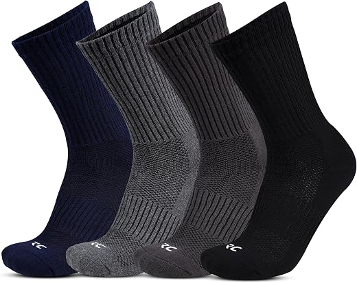 RC. ROYAL CLASS Cotton Socks for Men, Calf Length Sports Athletic, Hi-Performance, Ribbed, Soft, Breathable, Anti-Odour, V...