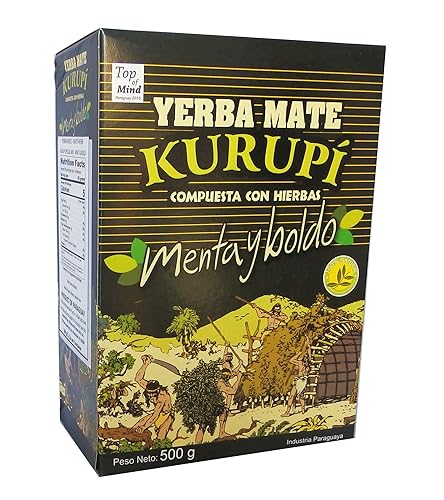 Miniatura 1 de Kurupi Menta Boldo Yerba Mate 500 g (1.1 lbs)
