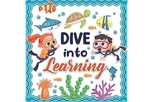 Decorably Ocean Bulletin Board Set: Enriching Classroom Decor with Under-the-Sea Magic