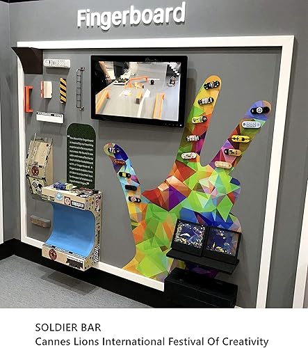 Miniatura 6 de SOLDIER BAR Diapasones completos (5 capas de arce canadiense de 1.339 in x 3.858 in cubierta) monopatines de dedo (+ camión de 1.339 in + ruedas