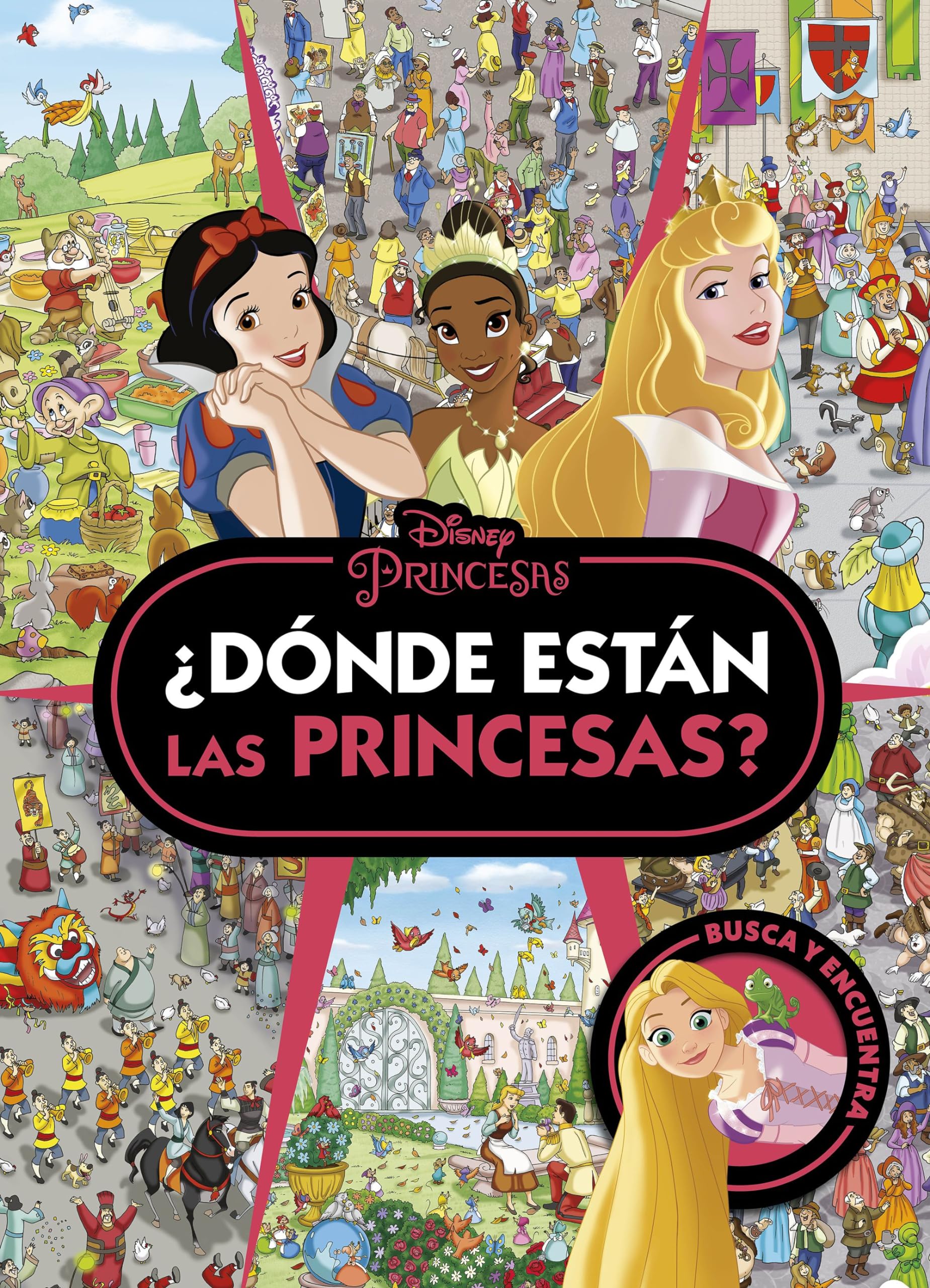 Princesas. ¿Dónde están las Princesas? Princesas. Vísteme con pegatinas (Disney. Princesas)