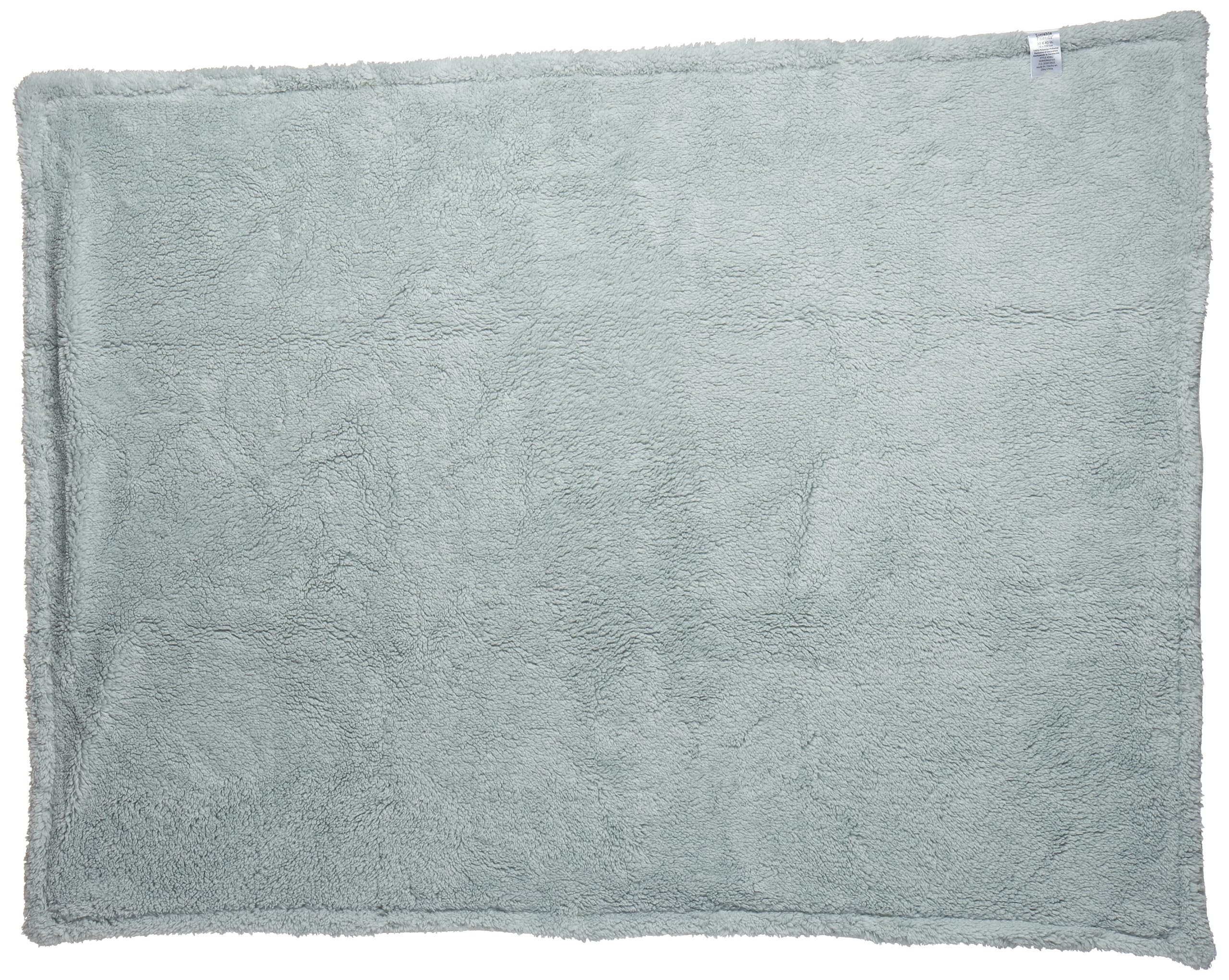 Luvable Friends Unisex Baby Plush Blanket with Sherpa Back, Neutral Safari, One Size