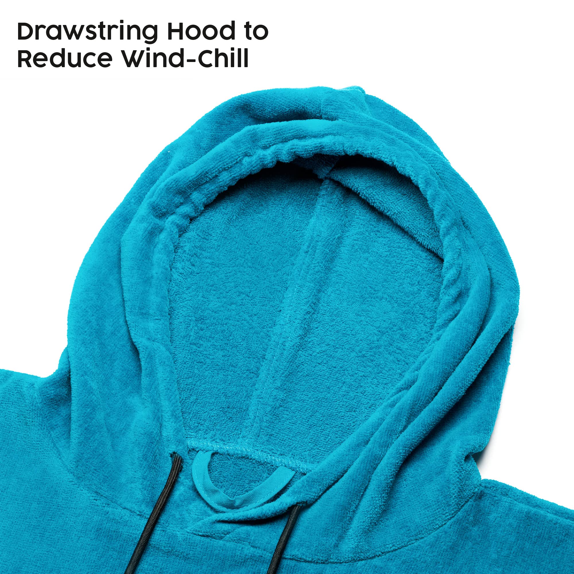 Osprey Serviette Poncho | Poncho de Surf à Capuche Unisexe Peignoir de Plage pour Hommes et Femmes Surf Natation avec Sac Intégré Plusieurs Couleurs