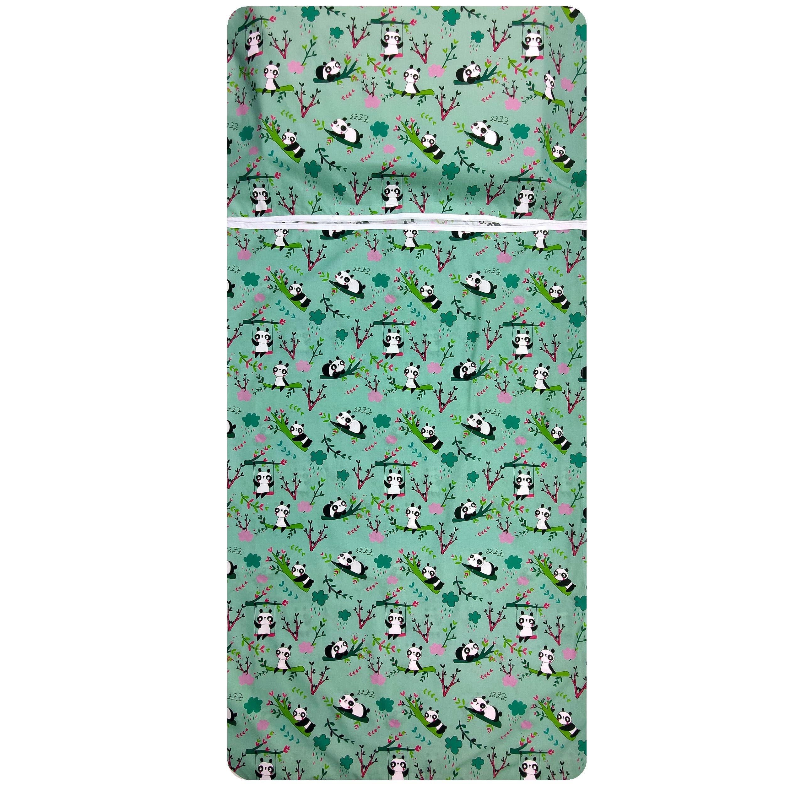Letnia torba Nanna dla dzieci i Bimba od 2 do 6 lat - 100% bawełna - Made in Italy (Sacco Nanna panda)