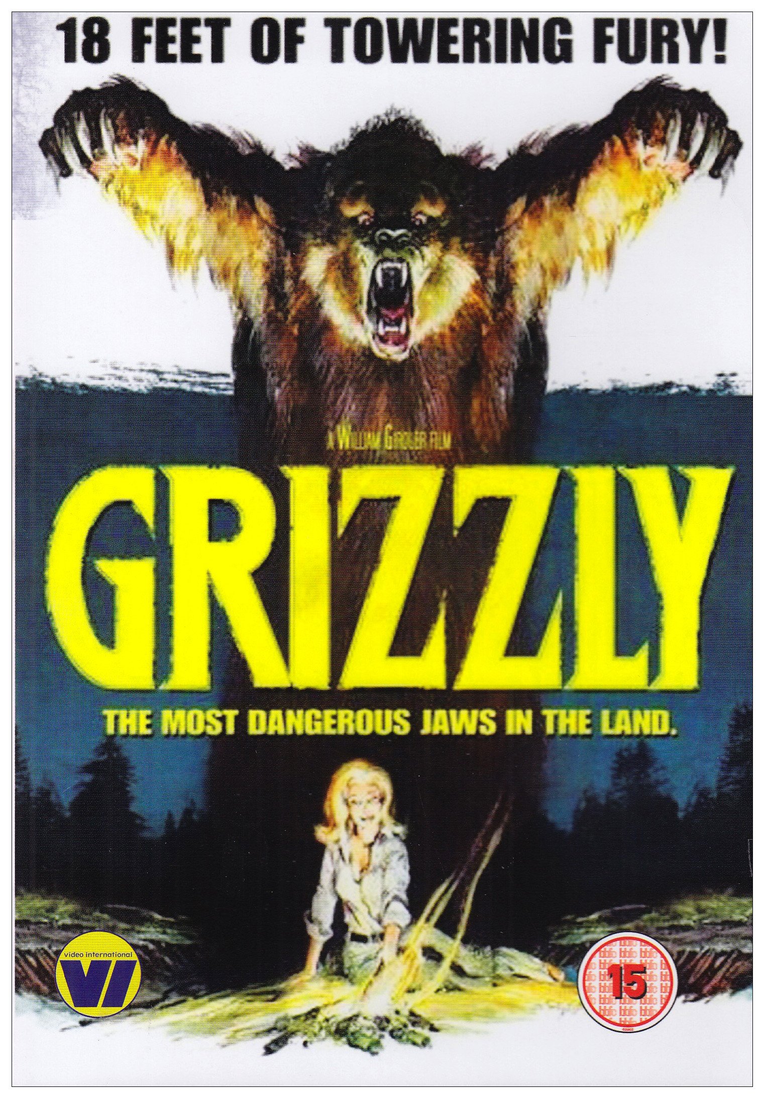 Grizzly Película de Terror en DVD Importada de Reino Unido Año 1976