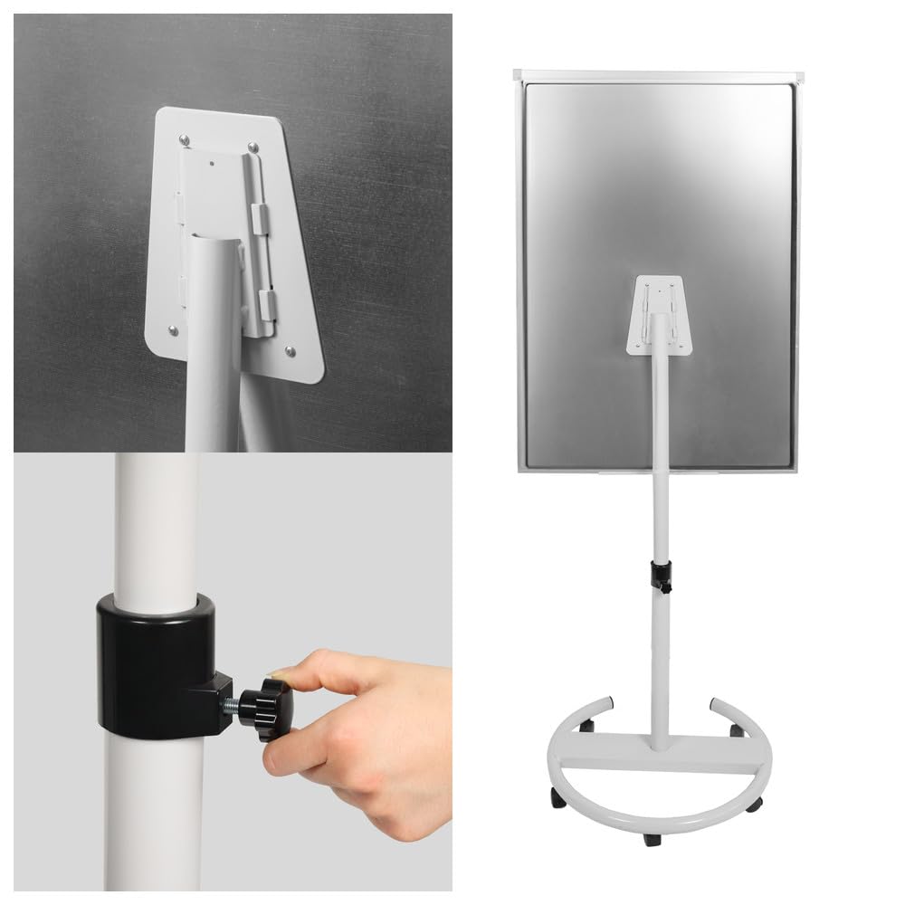 Magnetisches Flipchart Whiteboard - höhenverstellbar - 2in1 Whiteboard & Präsentationstafel