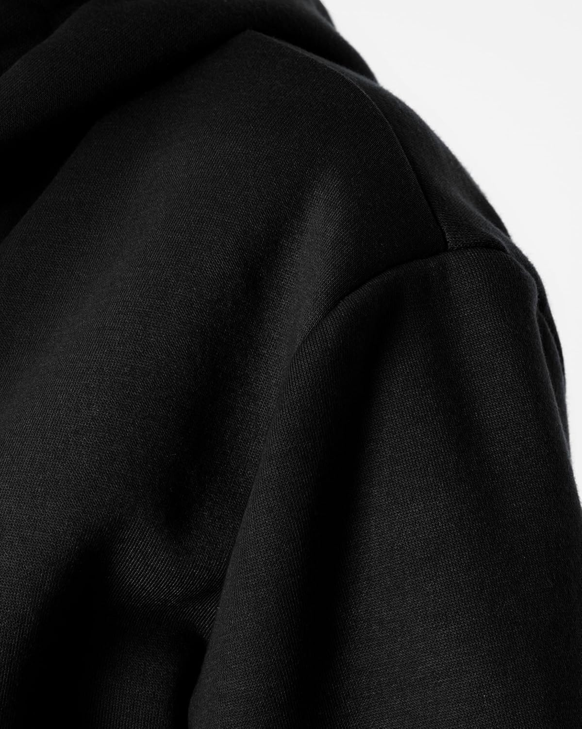 GIVON Women's Lightweight Fleece Zip Up Hoodie Regular Fit Solid Color with White Drawstring & Zipper - Image 5