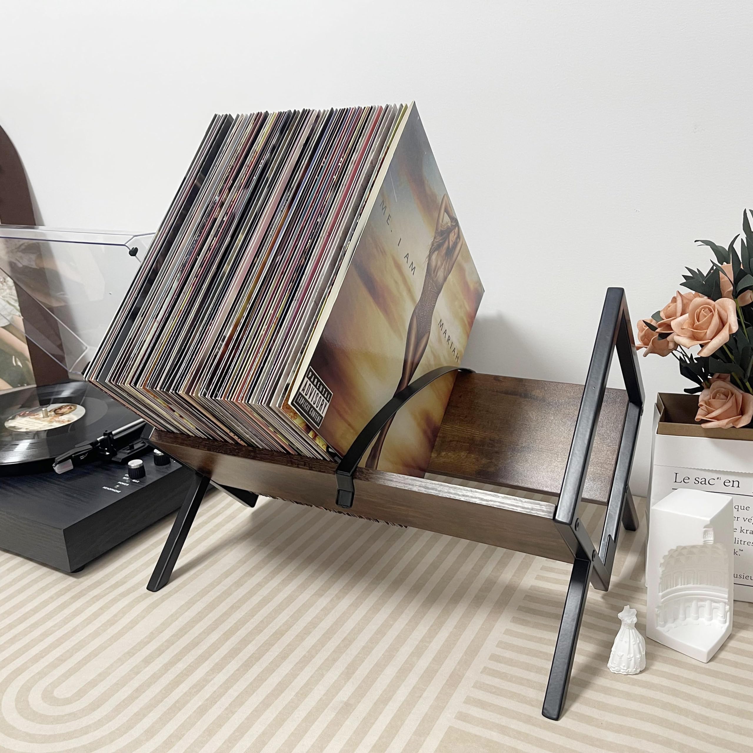 schallplatten aufbewahrung 12 inches 70 Vinyl schallplatten, Buch und Vinyl Platte Album Lagerung, schallplattenständer