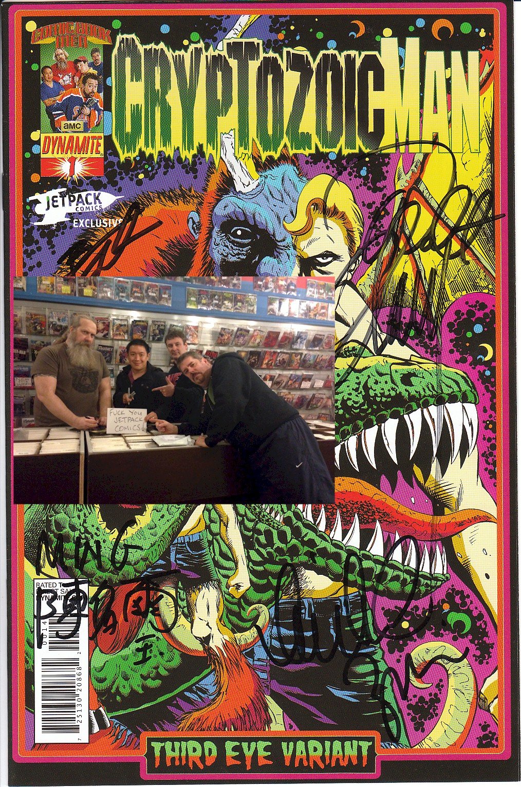 ごみを喰う男 ※サイン入り Cryptozoic Man 1 Jetpack Exclusive 4x Autographed Variant w