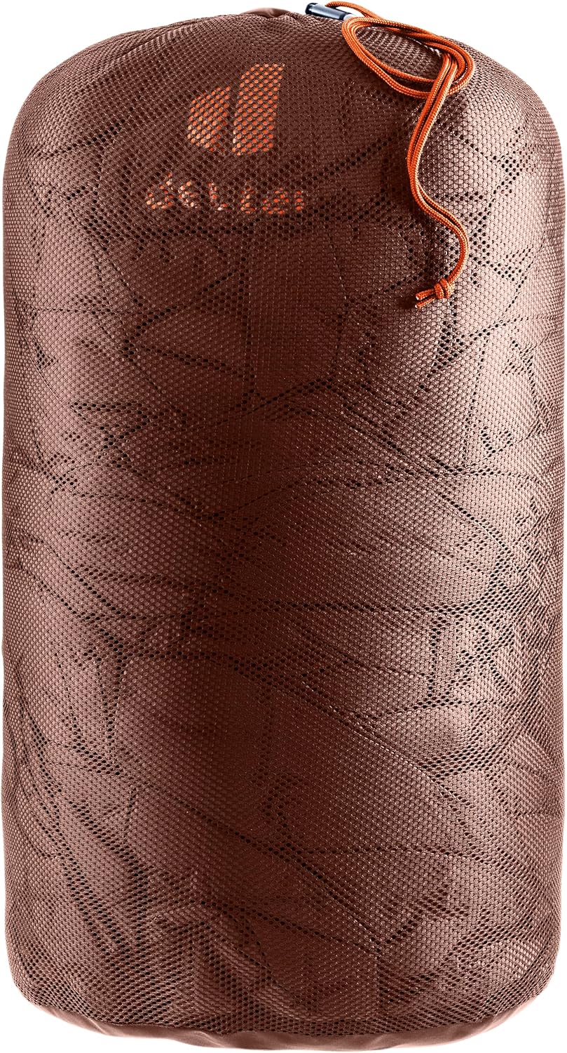 Deuter Exosphere-6° EL Down Camping Sleeping Bag, Men's, Umbra-Paprika, One Size
