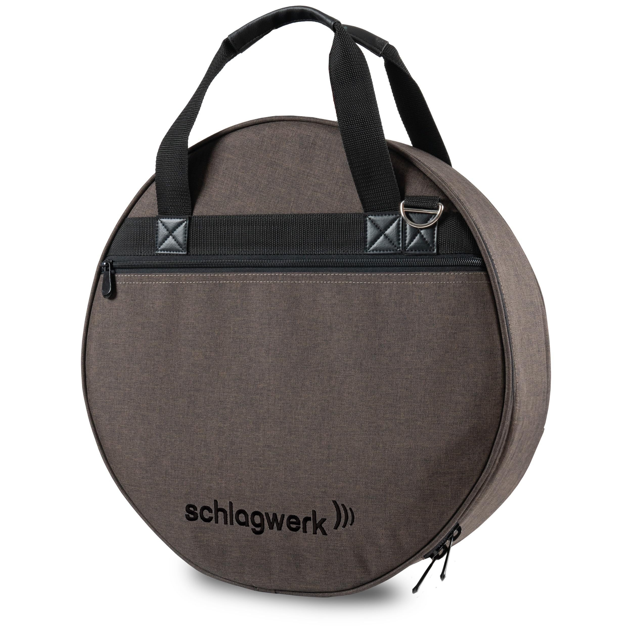 Schlagwerk TA4 Transporttasche für Rahmentrommeln und Snaredrums - bis 40 cm / 14 Zoll Durchmesser - bis 14 cm / 5,5 Zoll Höhe - Starke Polsterung mit Außenfach
