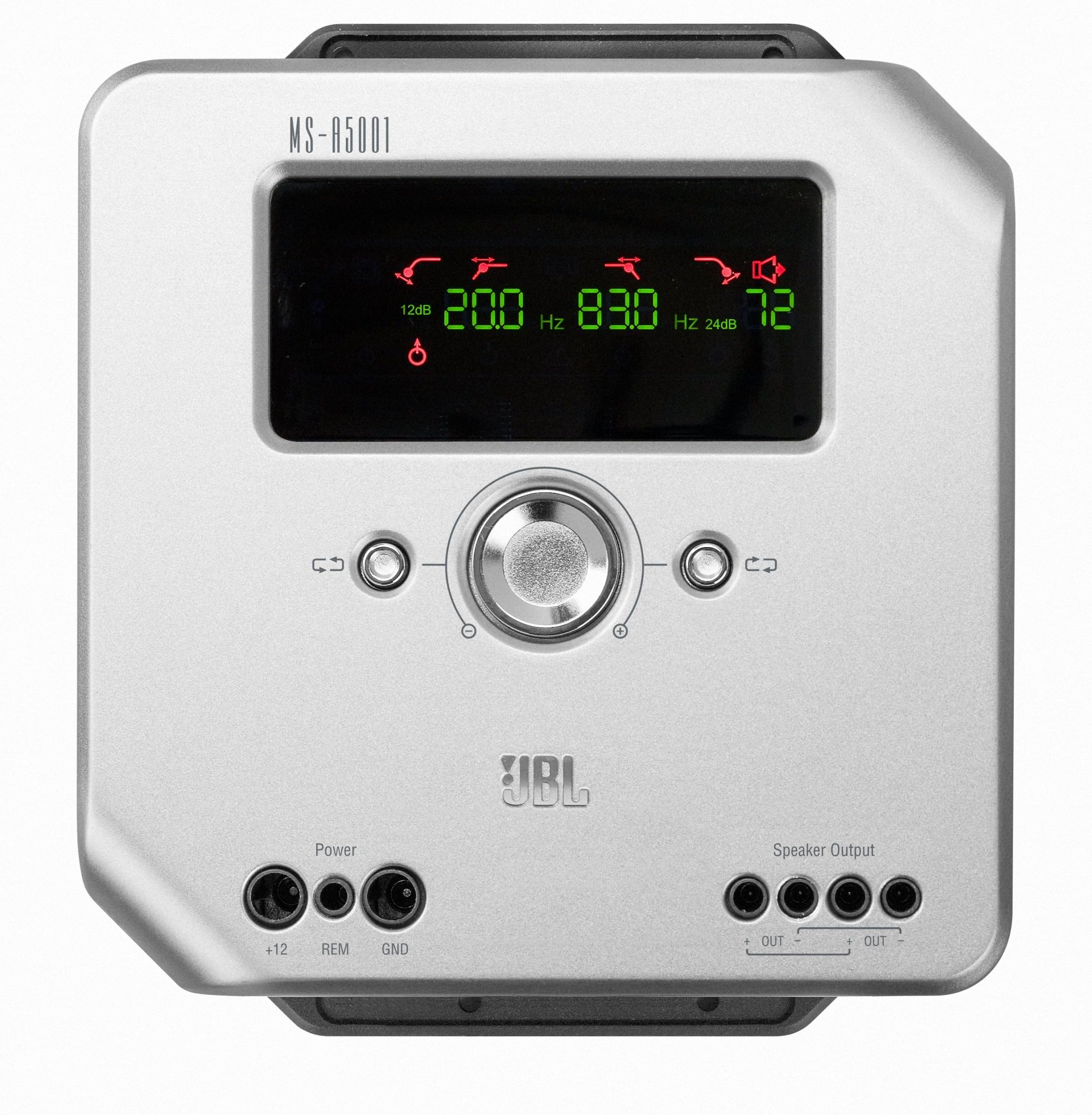 JBL MS-A5001 500W 1-Channel Monoblock Class D Digital Input Mixer, Graphical Status Display, DSP Technology Digital Signal Processing Car Amplifier