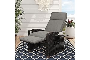 Grand Patio Grand Patio Wicker Recliner Air Pump Patio Chair
