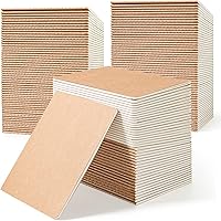 Feela 170 Pack Blank Kraft Notebooks A6 Unlined Sketchbooks - Mini Note Pads for Drawing Writing Kids Students Office Bulk 48 Pages Brown