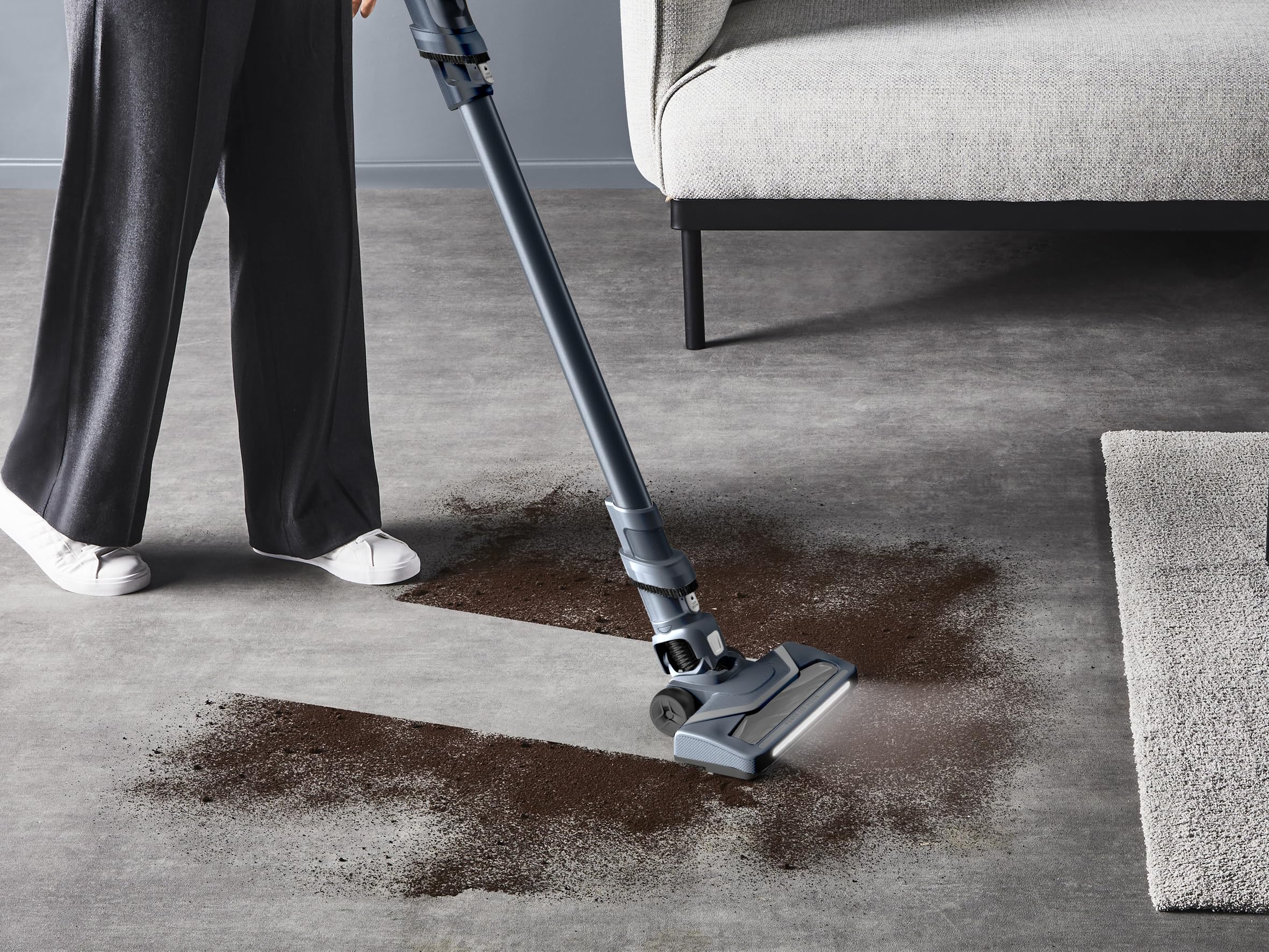 Rowenta X-Pert 6.60 Allergy, Aspirapolvere Senza Fili Potente, Scopa Elettrica Senza Fili con Contenitore Polvere da 0,55 L Facile da Pulire, Autonomia Fino a 45 Min, 100 W, RH6831EO - 5