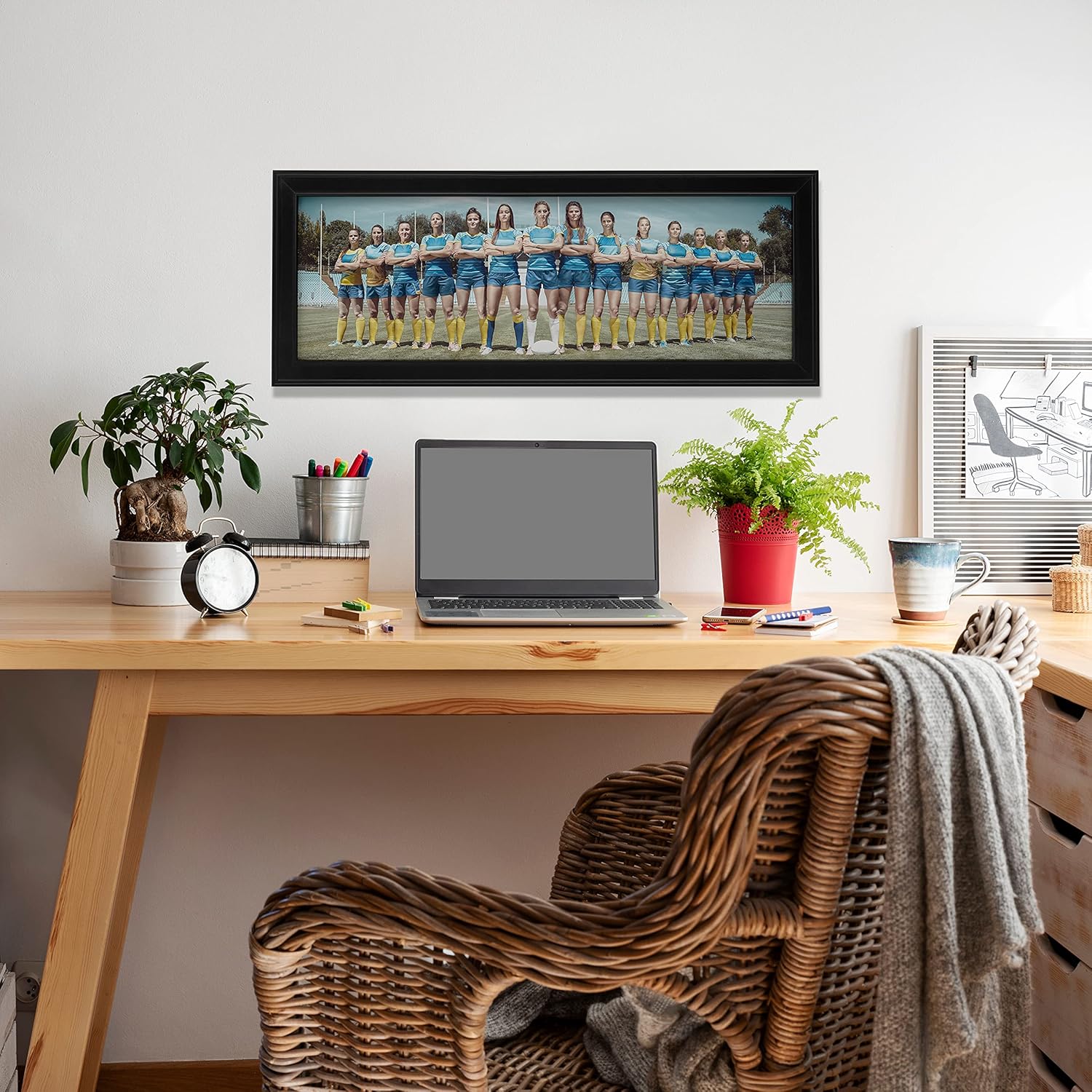 Neil Enterprises Inc. Classic Black Panoramic 24" x 8" Picture Frame