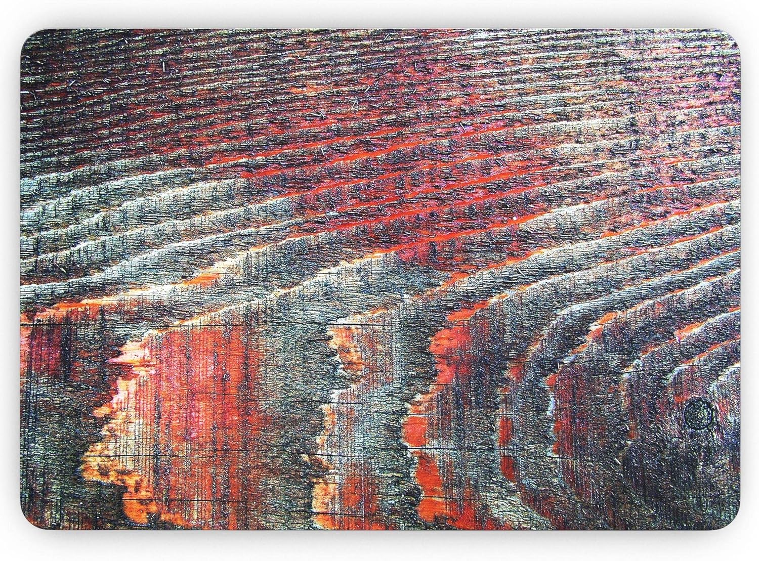 DesignSkinz - Grungy Orange and Teal Dyed Wood Surface - Full-Body Wrap Protective Decal Skin Kit Compatible with MacBook 13" Pro M1 (A2338)