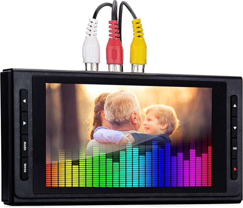 ClearClick Video to Digital Converter 3.0 (tercera generación): grabe vídeo y audio desde VCR, VHS, AV, RCA, Hi8, videocámara, DVD, tocadiscos, cintas de casete [requiere VCR/videocámara y cintas que funcionen]