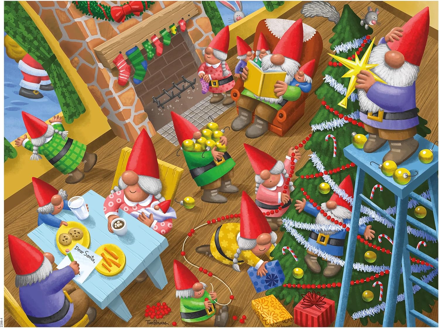 Ceaco - Holiday - Christmas Time Gnomes - 300 Piece Jigsaw Puzzle