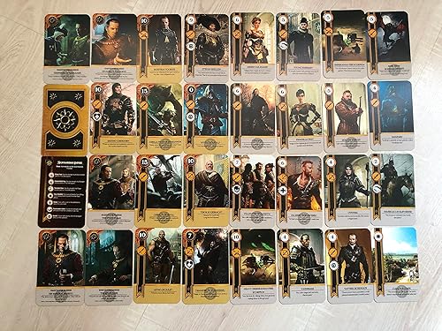 Miniatura 3 de Gwent Las 5 barajas 526 cartas premium con caja de almacenamiento de madera (todas las tarjetas de expansión DLC incluidas) para los amantes de los