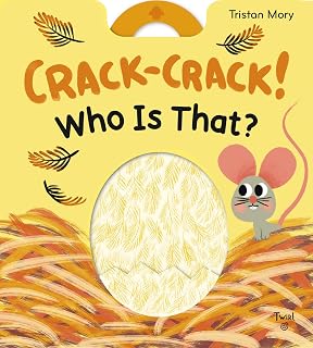 Crack-Crack! Who Is That? Interactive Baby Animals Board Book with Pull Handle & Sounds - Easter Fun for Toddlers