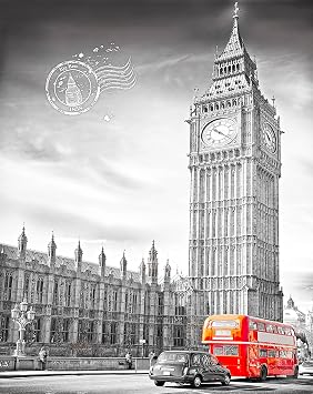 Pintoo Jigsaw Puzzles 500 Piece for Adults - Big Ben, England Beautiful Plastic Puzzle for Home Decor Zero Dust Easy Storage [H1534]