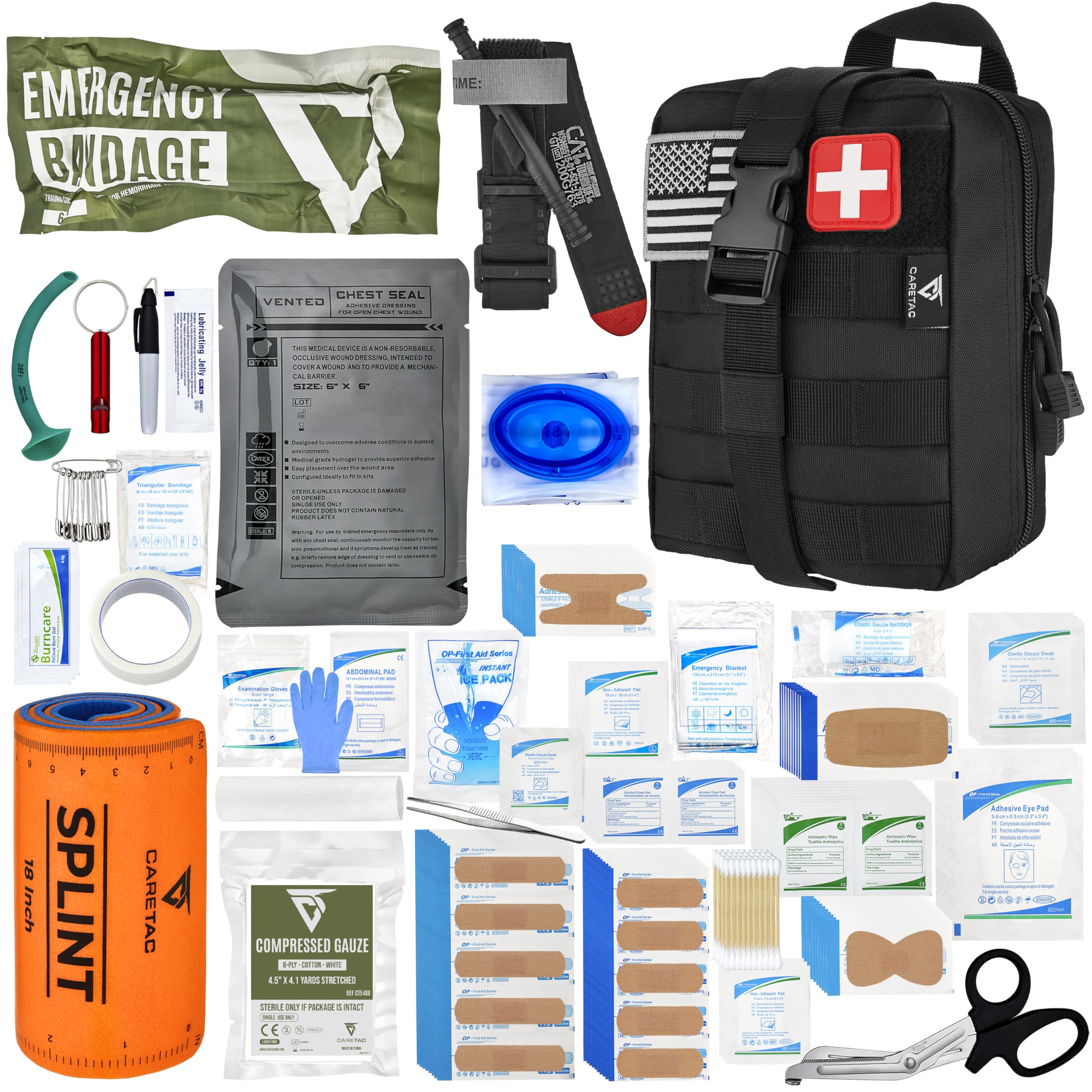 Amazon.com: CareTac IFAK Trauma & First Aid Kit with CAT Gen 7