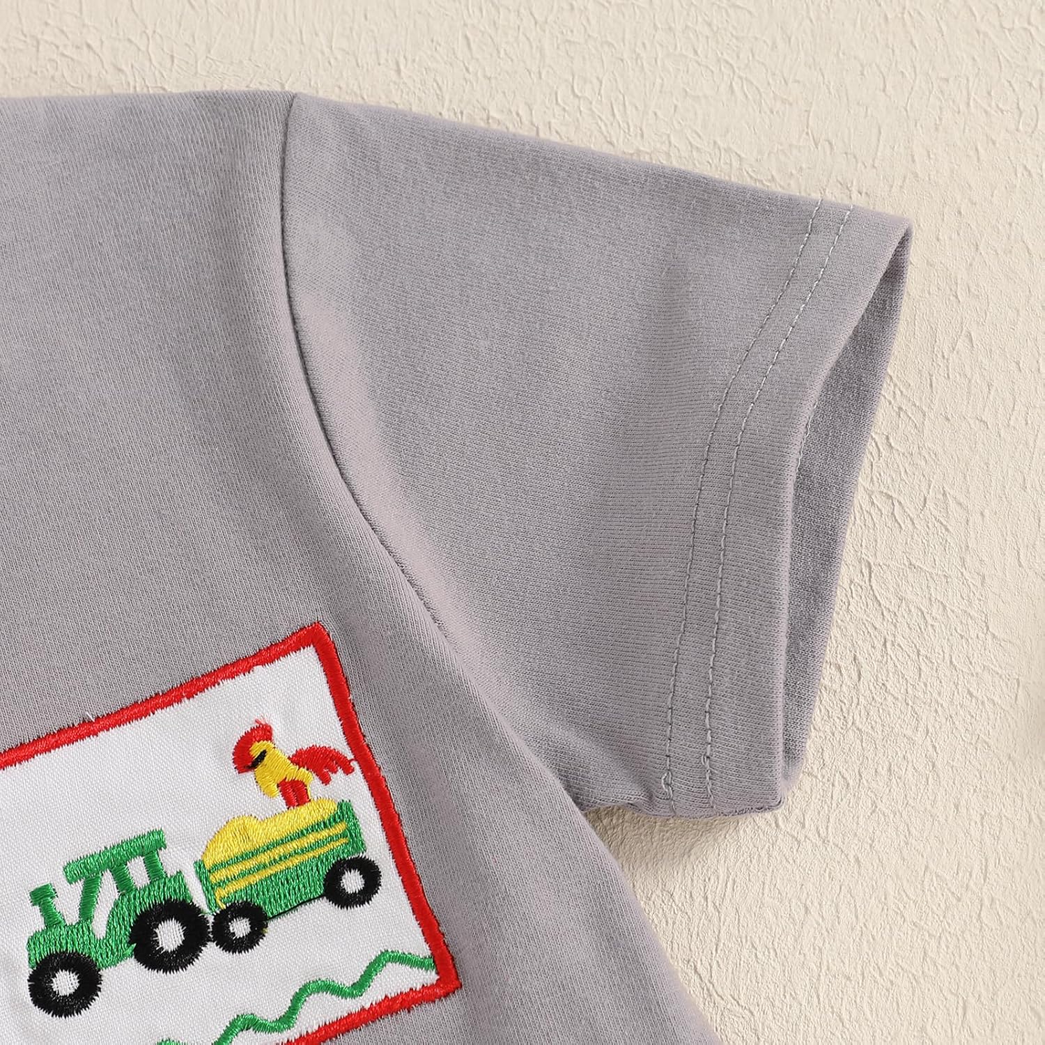 Madjtlqy Toddler Baby Boy Summer Clothes Short Sleeve T Shirt Top Casual Shorts Set Cute Infant Boys Shorts Set - Image 5