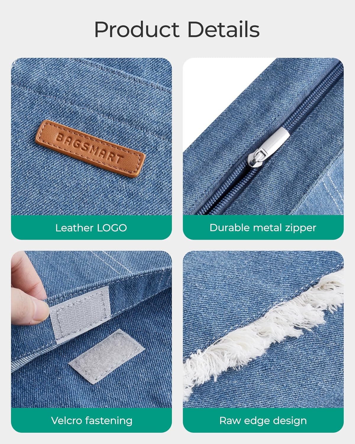 BAGSMART Women's Multi-Compartment Tote Bag with Elastic Cord for Travel Fitness Outdoor Activities - Image 6