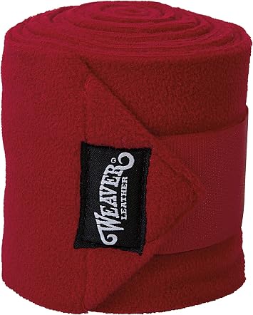 Weaver Leather Polo Leg Wraps Red, 4-Pack