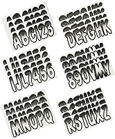 Vista 3 de Kit de registro número de fábrica, color azul y negro de Hardline Products, Blanco/Negro