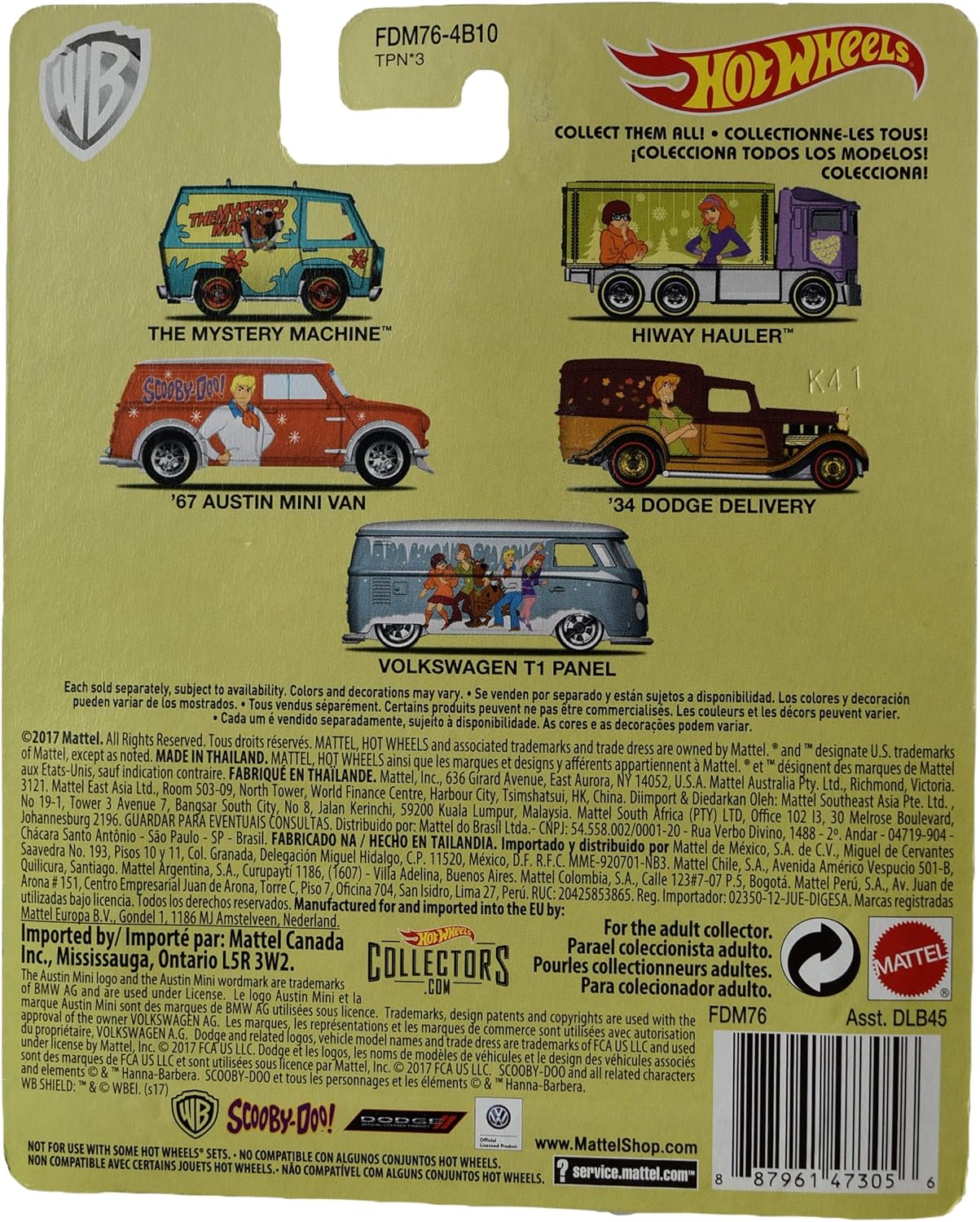 Mattel Hot Wheels Scooby Doo Hiway Hauler Truck