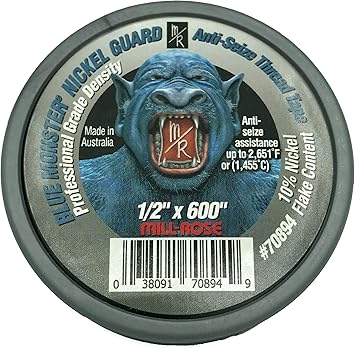 Millrose 70894tape-caulkNickel Guard Anti-Seize PTFE Thread Seal Tape Anti-Seize Thread Sealing Tape is Recommended for Stainless Steel Pipe