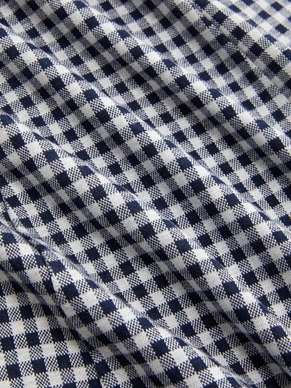 CIDER Womens Summer Gingham Dress Plaid Tie Spaghetti Strap Sleeveless Lace Trim Cute A Line Casual Mini Dresses Sundress Dark Navy, S by CIDER - Used condition - Image 4