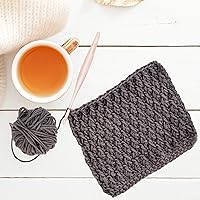 Vista 2 de Divit Shilp Ganchos de ganchillo Alpha con mango ergonómico, aguja de tejer hecha a mano de resina de 7 pulgadas, tejido de hilo para manualidades