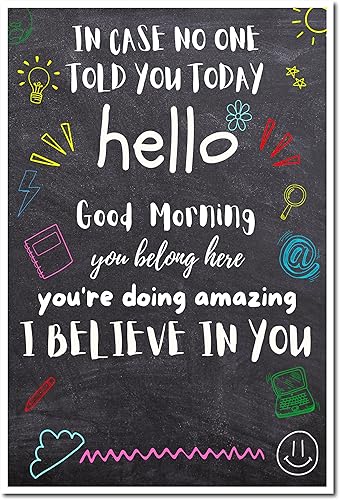 Miniatura 2 de Pósteres motivacionales personalizados para la escuela, aula, habitación de los niños, póster de mentalidad de crecimiento para estudiantes y