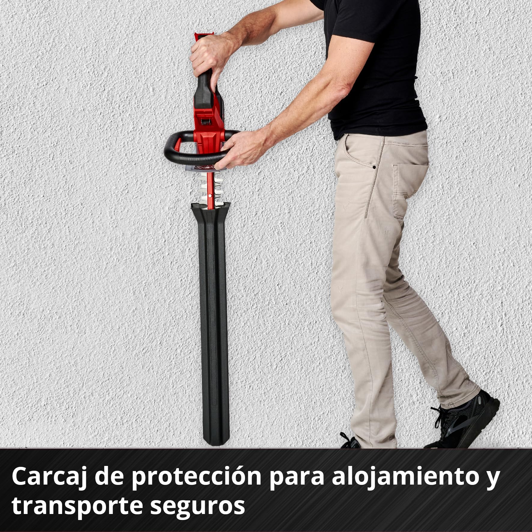 Einhell Recortasetos con batería GE-CH 36/61 Li-Solo Power X-Change (36V, Engranaje metálico, Longitud de Espada 67 cm, Distancia Entre Dientes 26 mm, Incl. carcaj, sin batería ni Cargador)