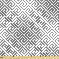 Vista 27 de Ambesonne Tela de Mariposas por Yarda, Patrones de Mariposas Estacionales Alegres Selva Tropical Naturaleza Salvaje Ilustración, Tela Decorativa