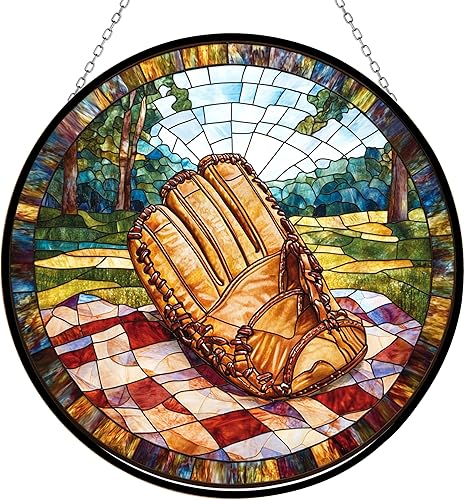 Miniatura 17 de Decoración bohemia personalizada para el día del padre, retro, para picnic, vitral, ventana, colgante, atrapa el sol, Halloween, Haning, decoración