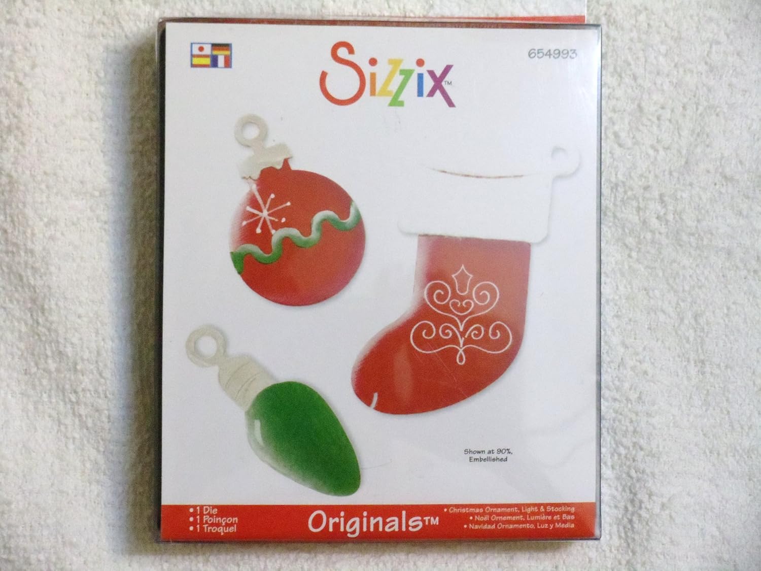 Ellison Sizzix Originals Die-Large Christmas Ornament/Light/Stocking