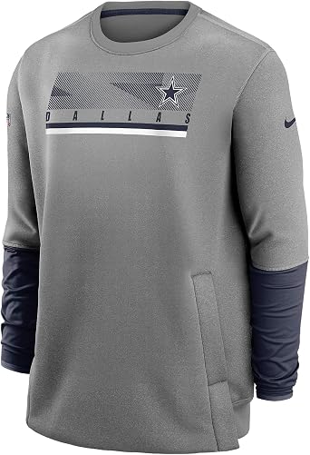 Dallas Cowboys Mens Nike Therma Crew Coach Pullover