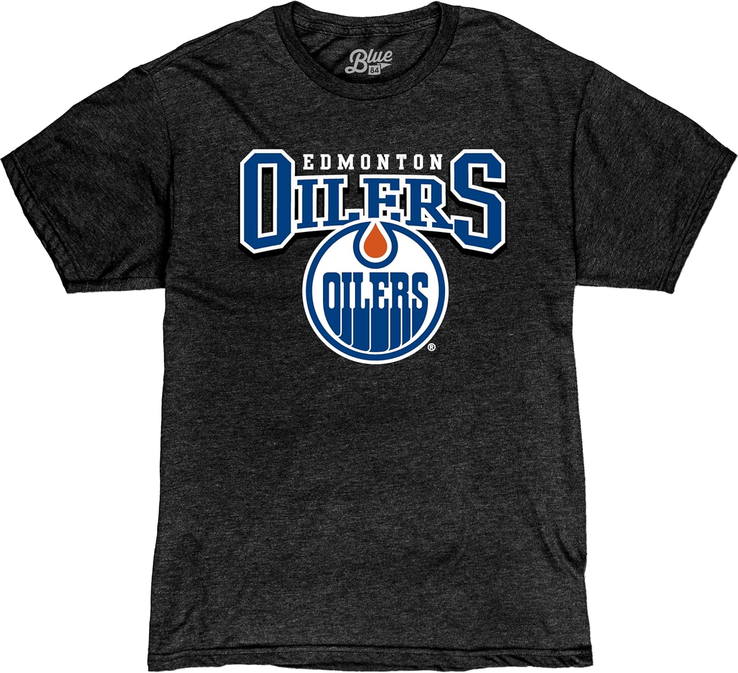 Blue 84 NHL Unisex-Adult NHL Officially Licensed T-Shirt Heathered Black - Image 2