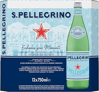 San Pellegrino Sparkling Natural Mineral Water Glass 12x750ml