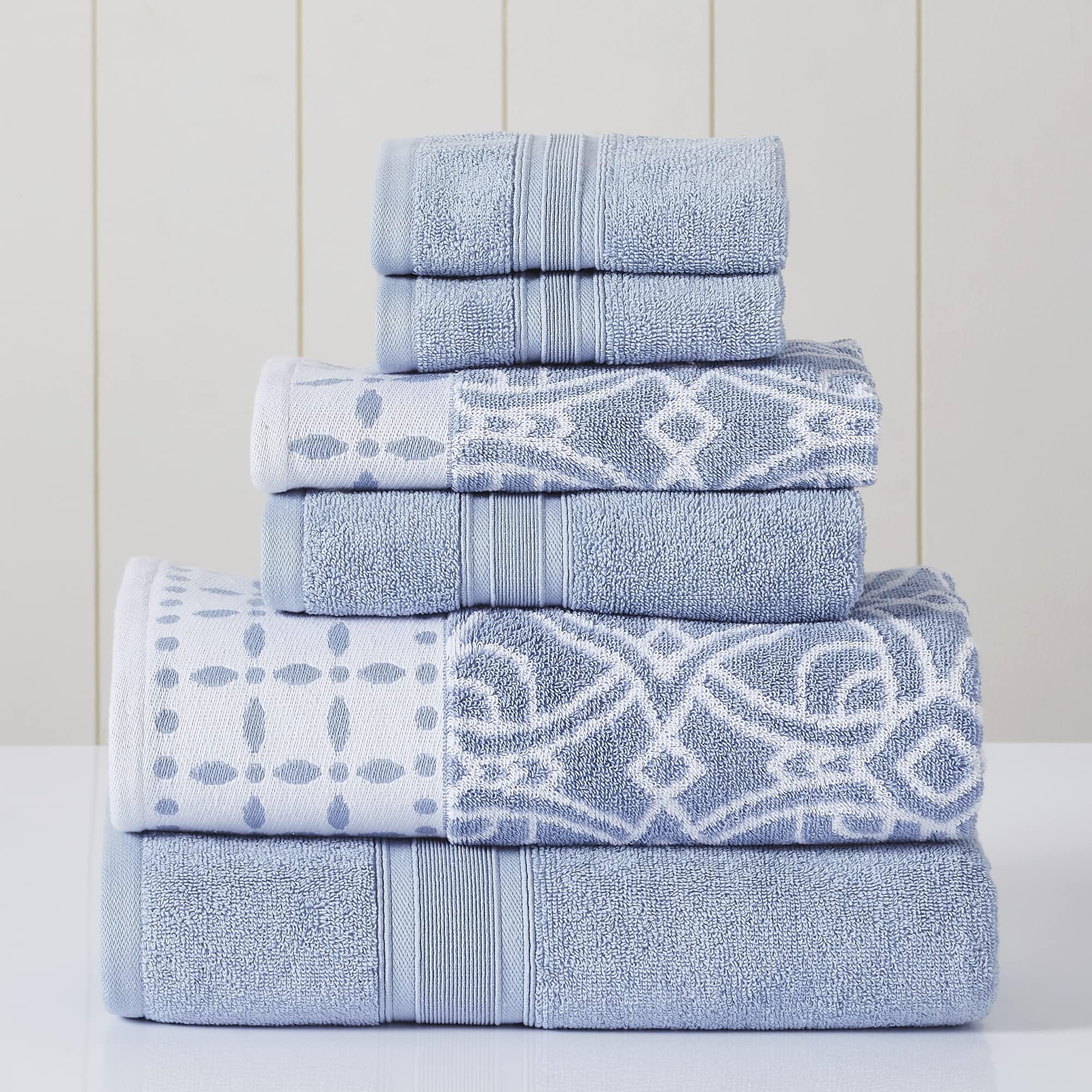 Amrapur Overseas Modern Threads - Juego de 2 Alfombrillas de baño con