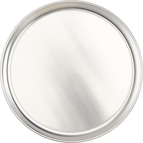 Miniatura 2 de New Star Foodservice 51018 - Sartén de aluminio para pizza de grado restaurante, bandeja para hornear, estilo cupé, 10 pulgadas, paquete de 6